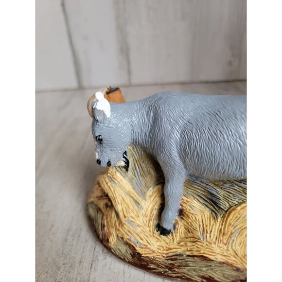 Vintage goat Nativity scene animal plaster xmas home decor - Picture 3 of 8